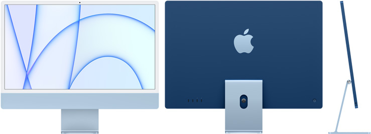 24" iMac® with Retina 4.5K display - Apple M1 - 8GB Memory - 256GB SSD (Latest Model) - Blue